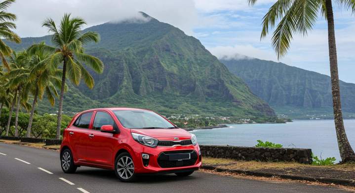 Practical city car for rent in Mauritius