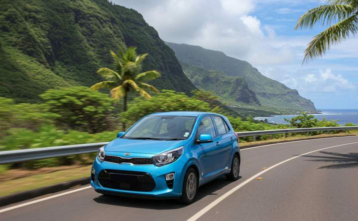 Voiture citadine confortable à louer La Réunion
