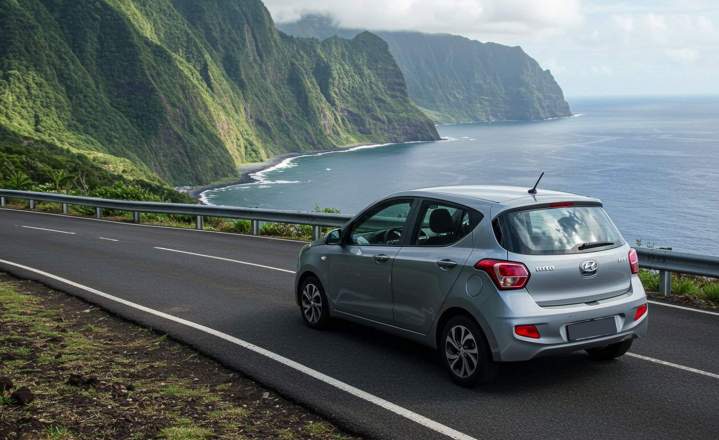 Voiture citadine assurée à louer La Réunion
